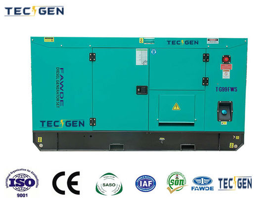 Silent 72kW Power Generators FAWDE Genset With Stamford Design Alternator For Africa Power