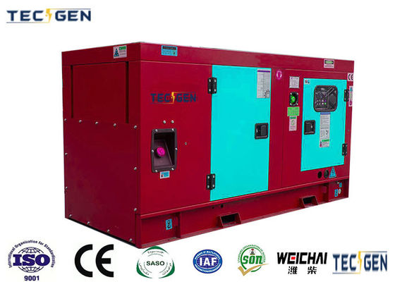 Diesel 30kW Electric Generator Silent Weichai Genset With Watercooled Engine For Construction Sites