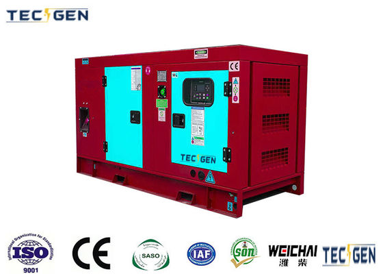 Diesel 30kW Electric Generator Silent Weichai Genset With Watercooled Engine For Construction Sites