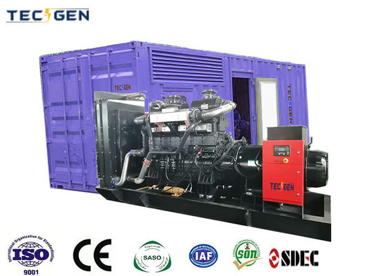 1125kVA China engine genset SDEC diesel genset with 20ft container silent canopy for heavy duty use
