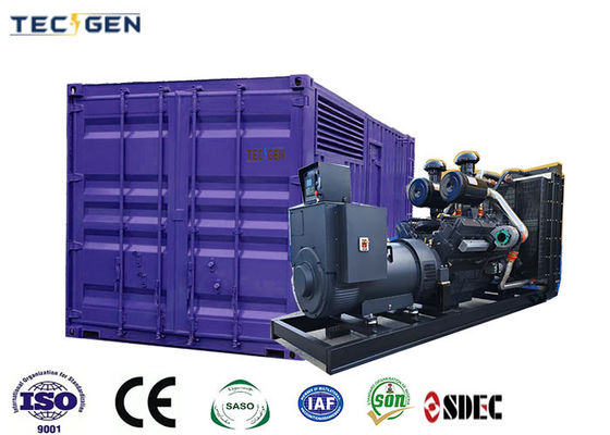 1125kVA China engine genset SDEC diesel genset with 20ft container silent canopy for heavy duty use