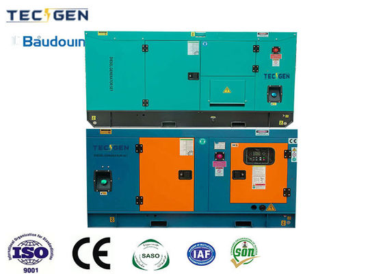 Baudouin 80kW Silent Diesel Generator Set With 72dba Soundproof Canopy For Industria Use
